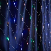Гирлянда сеть FERON CL70, 160LED, (мультиколор), настраивается контроллером, 1,5*1,5м+1,5м прозрачны 32354