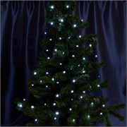 Гирлянда линейная FERON CL05, 100LED, 5000К (белый), настраивается контроллером, 10м+1.5м зеленый шн 32305