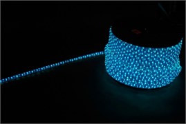 Дюралайт (световая нить) со светодиодами, 3W 50м 230V 72LED/м 11х18мм, синий-белый, LED-F3W с 2 загл 26211