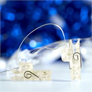 Гирлянда линейная Прищепки USB 50LED 2700K, IP 20, 4,5м, CL574 41652