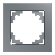 Рамка 1-местная, серия Катрин, GFR00-7001-03, серебро 39531