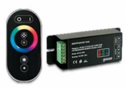 Контроллер для RGB 144W 12А с сенсорным пультом управления цветом (черный) PC201173144