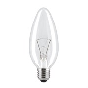 Свеча GE   40C1/CL/E27  230V (Венгрия)  -  прозрачная лампа 84781