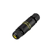 Коннектор прямой NEO-CON-I-3pin-BK (4-8mm, IP68) (Arlight, IP68 Пластик, 3 года) 029378