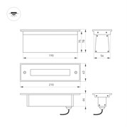 Светильник LTD-LINE-TILT-S210-8W Warm3000 (SL, 120 deg, 230V) (Arlight, IP67 Металл, 3 года) 024944-1