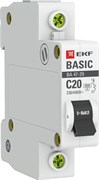 Автоматический выключатель ВА 47-29, 1P 6А (C) 4,5кА EKF Basic  mcb4729-1-06C