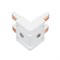 Коннектор угловой MAG-VIBE-CON-L90-INT-POWER (WH, внутренний) (Arlight, IP20 Металл, 5 лет) 044507 - фото 105298