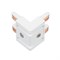 Коннектор угловой MAG-VIBE-CON-L90-INT-POWER (WH, внутренний) (Arlight, IP20 Металл, 5 лет) 044507 - фото 105299