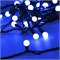 Светодиодная гирлянда ARD-BALL-CLASSIC-D13-20000-BLACK-200LED BLUE (230V, 14W) (Ardecoled, IP65) 025576 - фото 107256