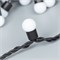 Светодиодная гирлянда ARD-BALL-CLASSIC-D17.5-10000-BLACK-100LED WHITE (230V, 7W) (Ardecoled, IP65) 025583 - фото 110322