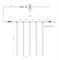 Светодиодная гирлянда ARD-ICEFALL-CLASSIC-D12-1000-5PCS-CLEAR-120LED-LIVE RGB (230V, 11W) (Ardecoled, IP65) 026056 - фото 110668