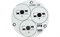 Плата D55-3E 1R-1G-1B Emitter (3x LED, 000-04) (Turlens, -) 011054-1 - фото 111775