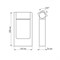 Светильник LGD-PATH-FRAME-ROTARY-H300-6W Warm3000 (GR, 111 deg, 230V) (Arlight, IP65 Металл, 3 года) 020397(1) - фото 119341