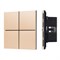 INTELLIGENT ARLIGHT Кнопочная панель KNX-304-23-IN Champagne (BUS, Frameless) (IARL, IP20 Металл, 2 года) 039665 - фото 119830