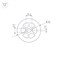 Силиконовый профиль WPH-FLEX-D40-360deg-S10-5m WHITE (Arlight, Силикон) 045869 - фото 125533