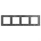 Рамка стеклянная FRM-GLARE-GS-4-BK (Arlight, -) 043803 - фото 130996