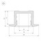 Профиль SL-SLIM-H13M-F25-2000 BLACK (Arlight, Алюминий) 037114 - фото 131468