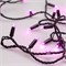 Светодиодная гирлянда ARD-STRING-CLASSIC-10000-BLACK-100LED-STD PINK (230V, 7W) (Ardecoled, IP65) 025806 - фото 138183