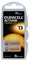 Батарейки для слуховых аппаратов DURACELL HEARING AID 13 PR48 1.45V (упак 6 шт) 5005479 - фото 146100