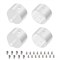 Заглушка WPH-FLEX-D22-360deg WHITE ALU с отверстием (Arlight, Металл) 049941 - фото 150861