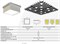 CSVT LED-GR 40 (5 модулей х 8 Вт) 85х85х40 CRI80 4000 opal-sand IP40 белый GL15 ЦБ000019884 - фото 163049