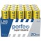 Батарейка Perfeo LR6/20BOX Super Alkaline (блистер 20шт) PF LR6/20BOX - фото 163419