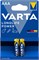 Батарейки мизинчиковые VARTA LONGLIFE POWER LR03/AAA BL2 (блистер 2шт) 4008496559701 - фото 168880