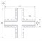 Крестовина SL-LINIA55-FANTOM (Arlight, Металл) 030134-1 - фото 172158