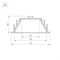 Профиль с экраном ALU-POWER-RW80F-2000ANOD+CLEAR-P (Arlight, Алюминий) 015479-1 - фото 172844