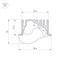 Профиль с экраном ALU-ASYMETRIC-2000 ANOD+FROST LENS (Arlight, Алюминий) 019270-1 - фото 172918