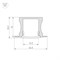 Профиль с экраном ALU-SLIM-H15-F-2000 ANOD+FROST (Arlight, Алюминий) 018243-1 - фото 172927