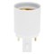 Ecola base Переходник с цоколя G23 на E27 Белый G23E7WEAY - фото 25298