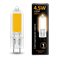 Лампа Gauss G4 AC220-240V 4.5W 380lm 3000K стекло LED 1/10/200 107807104 - фото 26445