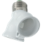 Ecola base Переходник с цоколя E27 на 2хE27 Белый A7T27WEAY - фото 26800