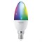 Свеча Лампа светодиодная димм. SMART WIFI 5W (=40W) 200° 470m 230V RGB+2700…6500K матовая E14 LEDV -   (3шт в упаковке) 4058075485938 - фото 34007