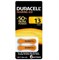 Батарейки для слуховых аппаратов DURACELL ZA13 PR48 1.45V (блистер 6шт) 5000394089204 - фото 39151