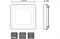 Светильник Gauss Bubbles кв12+4W, 1200lm 4000K 180-265V IP20 монт ?170 192*192*31мм 3 реж LED 1/20 BL325 - фото 40501