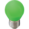 Светодиодная лампа Ecola globe LED color 5W G45 220V E27 Green шар Зеленый матовая колба 77x45 K7CG50ELB-1 - фото 40906