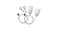 Светильник UNI-Z-2000*R white Комплект подвесов к  ам (Халла) L0013142 - фото 42247