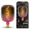 Лампа Gauss Filament V140 5W 200lm 1800К Е27 pink-clear flexible LED 1/6 1010802105 - фото 57287