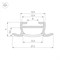 Профиль TK-F-2000 (CT) ANOD (arlight, Алюминий) 016936 - фото 59787