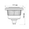 Лампа AR111-FORT-GU10-15W-DIM Warm3000 (Reflector, 24 deg, 230V) (Arlight, Металл) 026878 - фото 61192