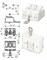 BJB  3-полюсная клеммная колодка 1мм, самозажимная с заземлением16A 450V 46.413.114.50 - фото 65569