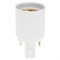 Ecola base Переходник с цоколя G23 на E27 Белый G23E7WEAY - фото 66333