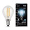 Лампа Gauss Filament Шар 9W 710lm 4100К Е14 LED 1/10/50 105801209 - фото 69517