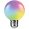 Лампа светодиодная, (3W) 230V E27 RGB G60, LB-371 матовый быстрая смена цвета 38127 - фото 80901