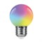 Лампа светодиодная, (3W) 230V E27 RGB G60, LB-371 матовый плавная сменая цвета 38115 - фото 81450