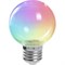 Лампа светодиодная, (3W) 230V E27 RGB G60, LB-371 прозрачный быстрая смена цвета 38130 - фото 81705