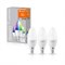 Свеча Лампа светодиодная димм. SMART WIFI 5W (=40W) 200° 470m 230V RGB+2700…6500K матовая E14 LEDV -   (3шт в упаковке) 4058075485938 - фото 82905