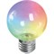 Лампа светодиодная, (3W) 230V E27 RGB G60, LB-371 прозрачный плавная смена цвета 38133 - фото 84375
